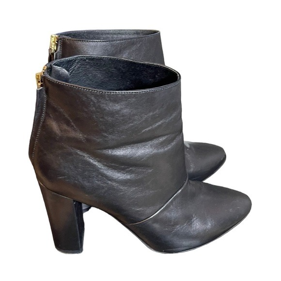 J.Crew Adele Leather Ankle Heel Boots, Zipper Closure, Black, Size 8.5 - Picture 12 of 13